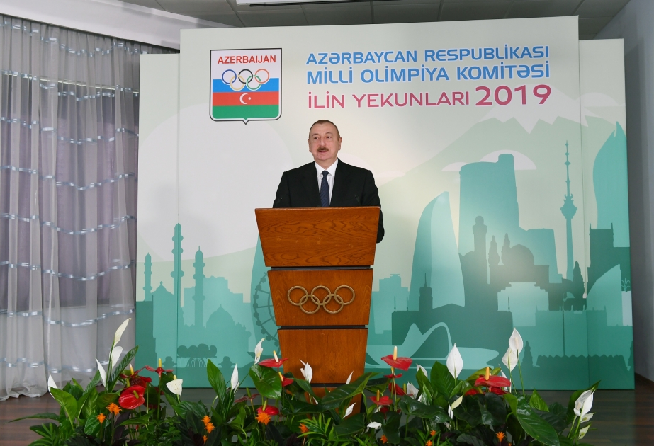 Azərbaycan Prezidenti İlham Əliyev 2019-cu ilin idman yekunlarına həsr olunan mərasimdə iştirak edib  YENİLƏNİB VİDEO