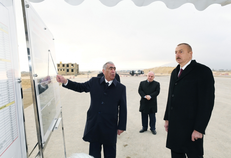 Prezident İlham Əliyev Bakı-Quba-Rusiya Federasiyası dövlət sərhədi yeni avtomobil yolunun tikintisi ilə tanış olub YENİLƏNİB VİDEO