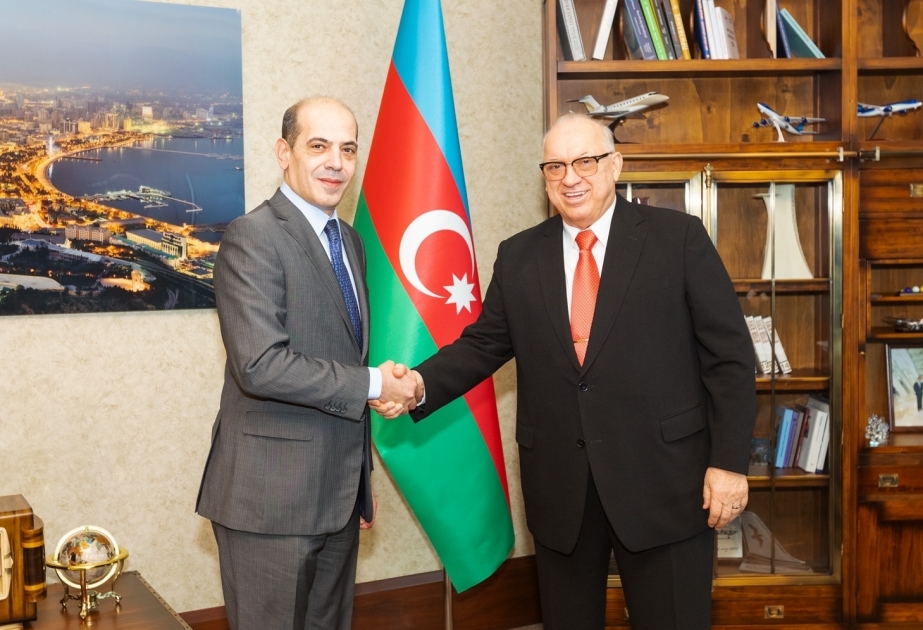 AZAL President, Jordanian ambassador discuss launch of new flight