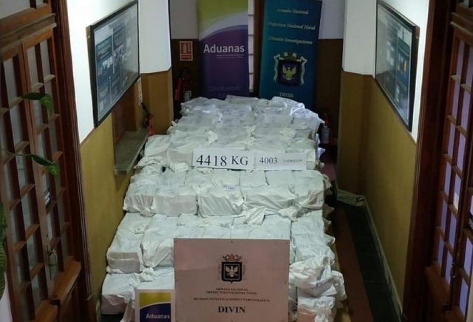 In Uruguay über vier Tonnen Kokain beschlagnahmt