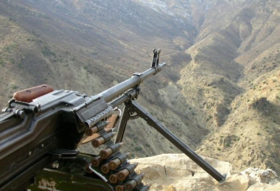 Ermənistan silahlı qüvvələri iriçaplı pulemyotlardan da istifadə etməklə atəşkəs rejimini 22 dəfə pozub VİDEO