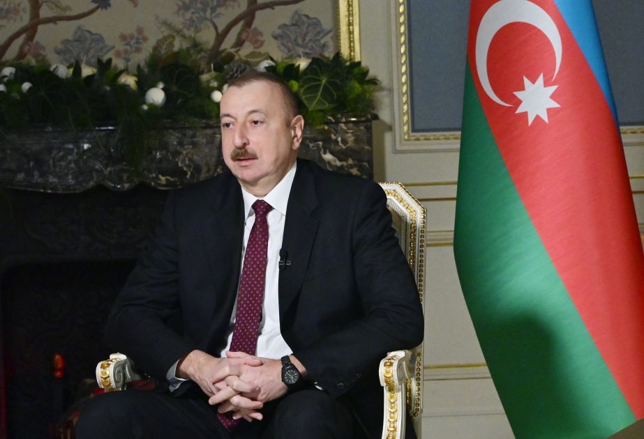 Präsident Ilham Aliyev gibt Interview für TV-Sender “Rossija 24“ VIDEO