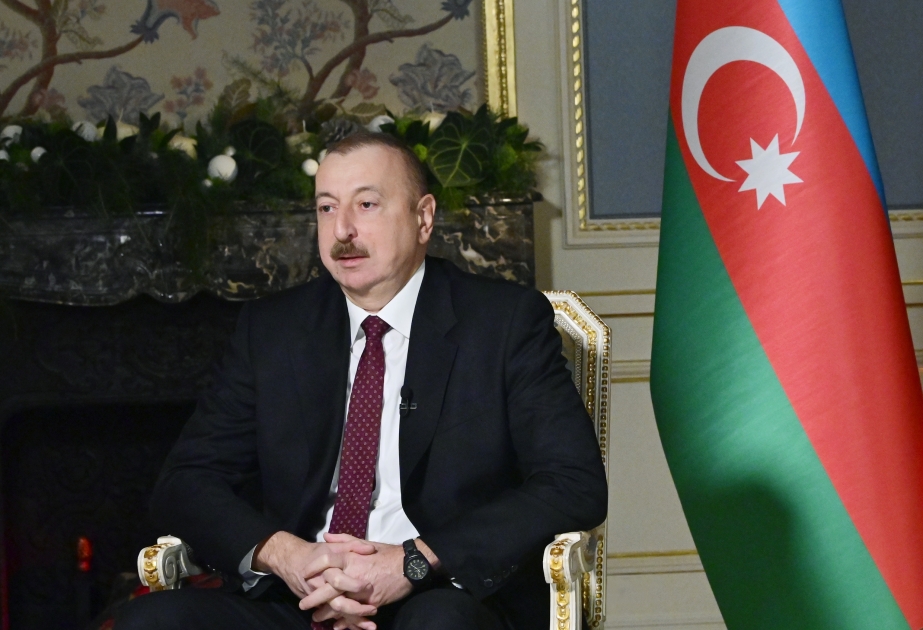 Ilham Aliyev concedió una entrevista al canal de televisión "Rossiya-24"