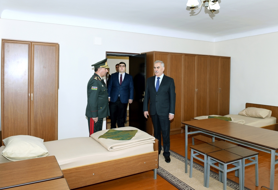 Naxçıvan hərbi şəhərciyində zabit yataqxanası istifadəyə verilib