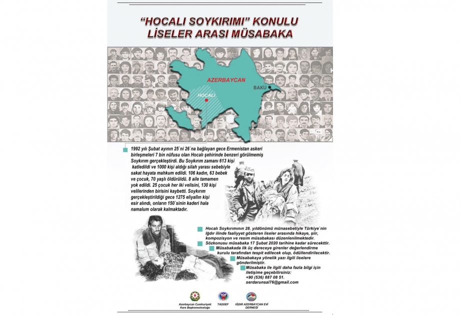 Türkiyə məktəbliləri arasında Xocalı soyqırımı mövzusunda müsabiqə elan olunub