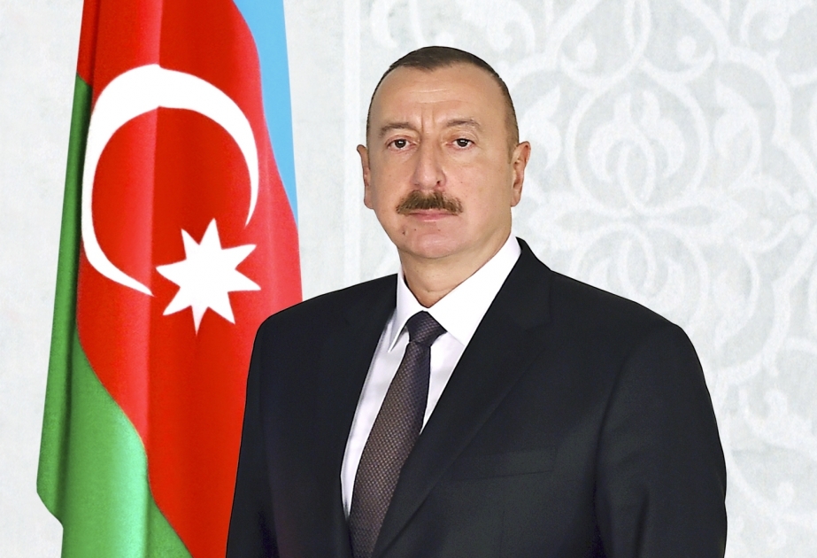 Präsident Ilham Aliyev gratuliert Bundeskanzler von Österreich Sebastian Kurz