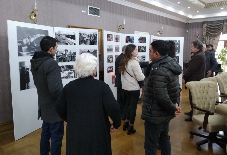 Tbilisidə 20 Yanvar şəhidlərinin xatirəsinə həsr olunmuş fotosərgi açılıb
