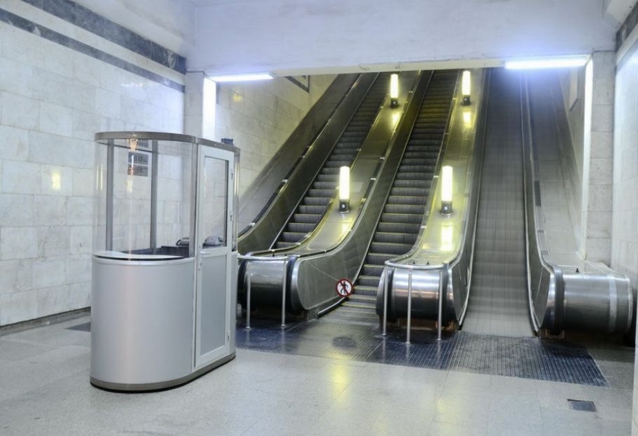 “Həzi Aslanov” metro stansiyasında eskalator təmir edilir