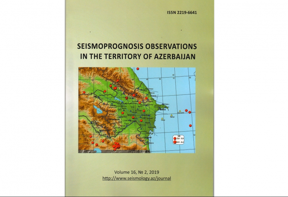“Seismoprognosis observations in the territory of Azerbaijan” jurnalının ikinci sayı nəşr olunub
