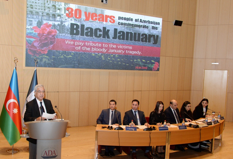 ADA Universiteti Xarici İşlər Nazirliyi ilə birgə 20 Yanvar faciəsinin 30-cu ildönümünə həsr olunan tədbir təşkil edib  YENİLƏNİB VİDEO