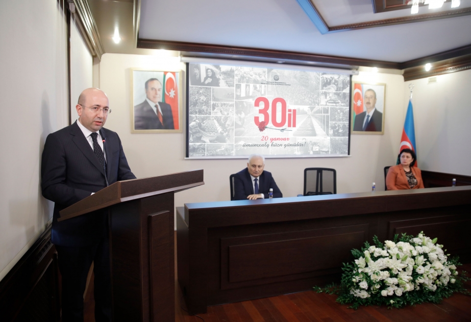 Dövlət Şəhərsalma və Arxitektura Komitəsində 20 Yanvar şəhidlərinin xatirəsi anılıb