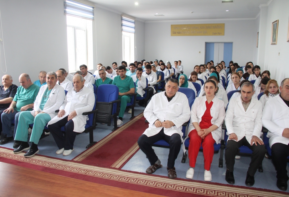 Qəbələ Müalicə Diaqnostika Mərkəzində 20 Yanvar şəhidlərinin xatirəsi anılıb