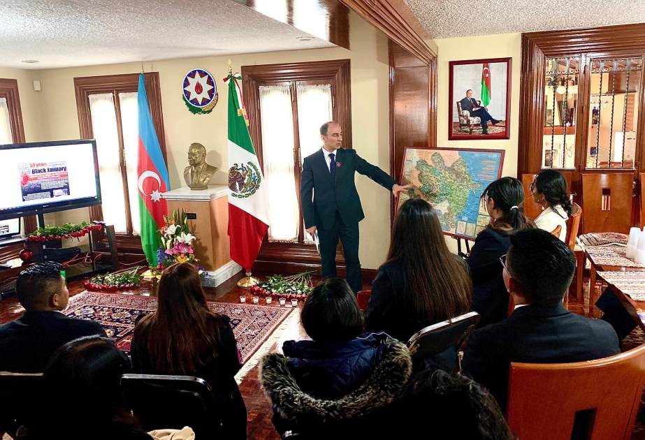 20 Yanvar faciəsinin ildönümü ilə əlaqədar Meksikada anım mərasimi təşkil olunub