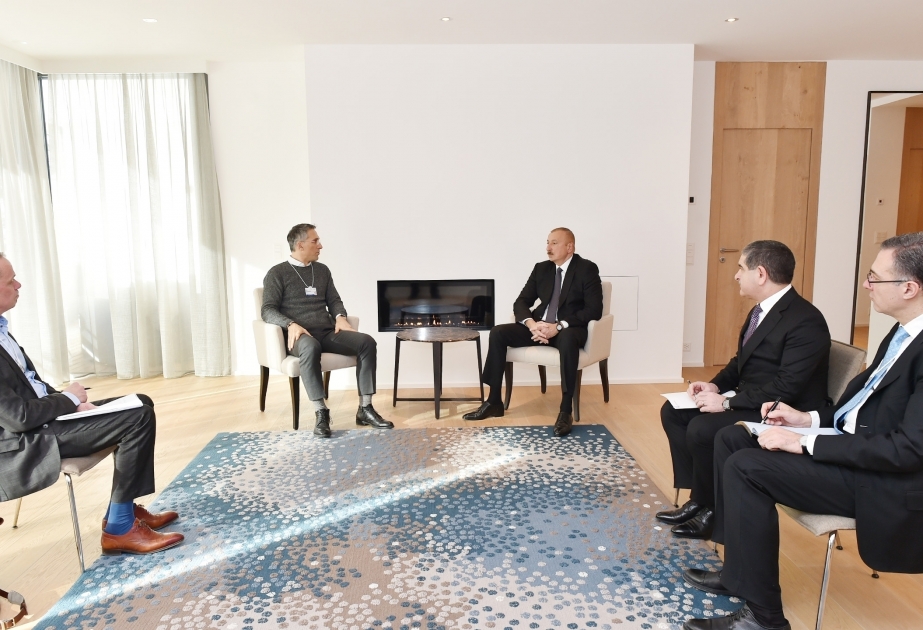 President Ilham Aliyev met with Chief Executive Officer of Signify in Davos VIDEO