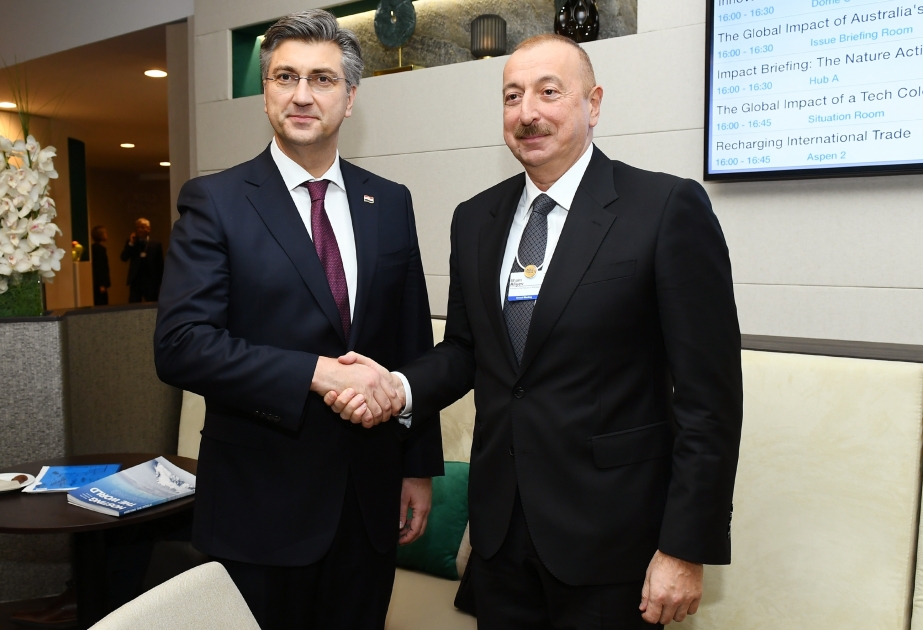 President Ilham Aliyev met with Croatian Prime Minister VIDEO