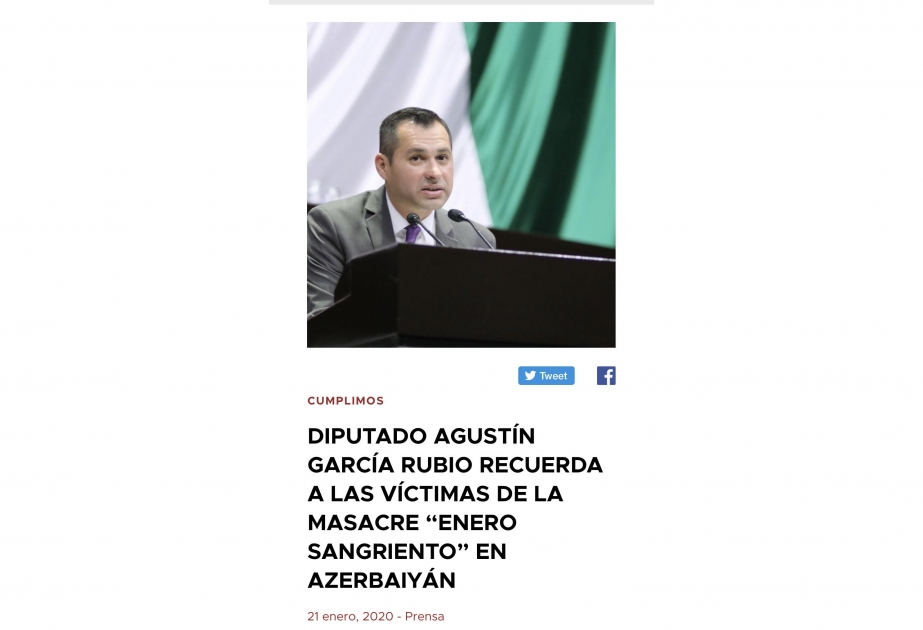 La Cámara de Diputados de México conmemora a las víctimas de la tragedia del 20 de enero