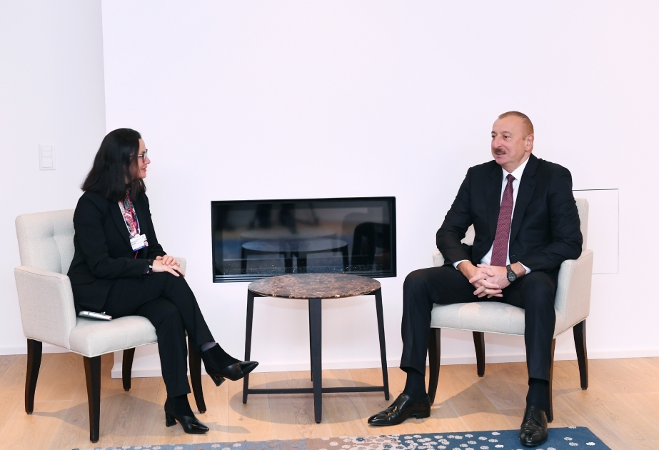 Ilham Aliyev se reunió con la presidenta de Public Sector Solutions de Swiss Re