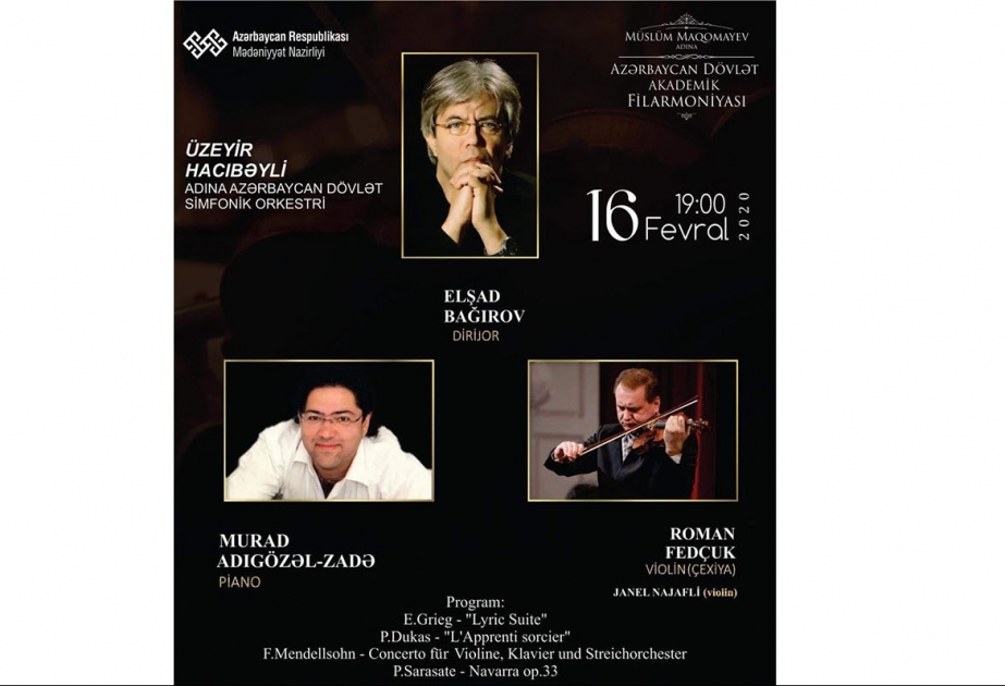 Filarmoniyada dünya şöhrətli iki virtuoz ifaçı konsert verəcək