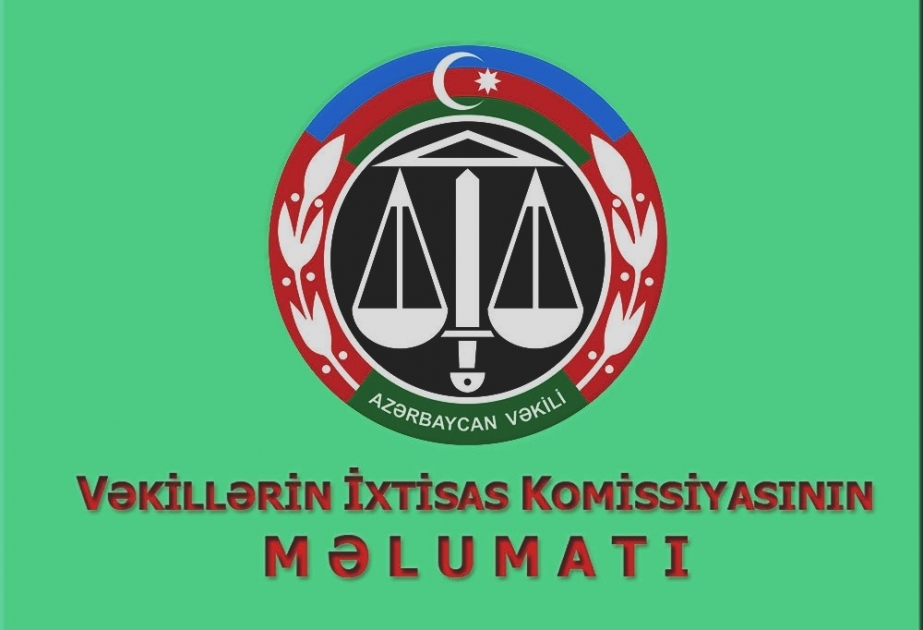 Yanvarın 31-də vəkilliyə qəbulla bağlı test imtahanı keçiriləcək