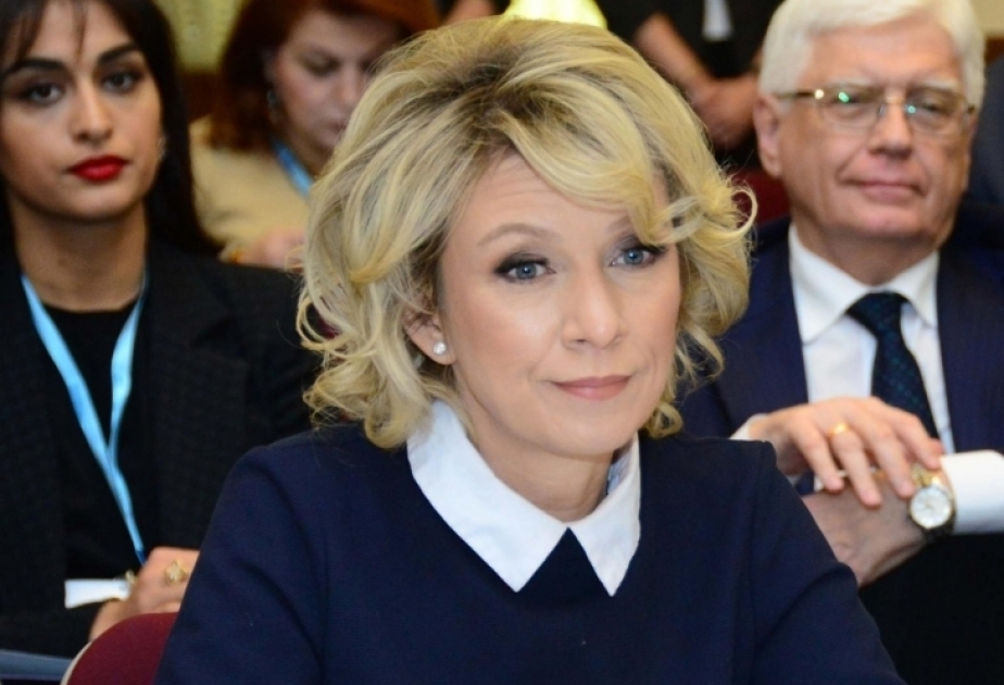 Marija Sacharowa gibt Erläuterung zu bevorstehenden Parlamentswahlen in Aserbaidschan