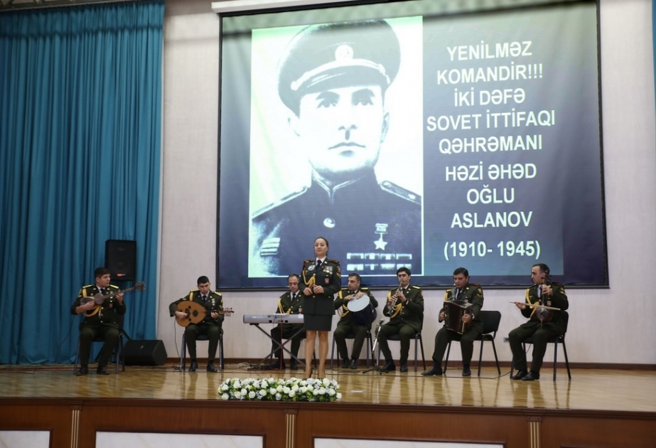 Azərbaycan Ordusunda Həzi Aslanovun 110 illiyinə həsr olunan silsilə tədbirlər keçirilib