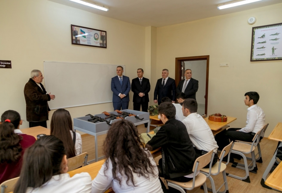 Salyanda Heydər Əliyev Fondunun təşəbbüsü ilə yeni məktəb binası inşa olunub