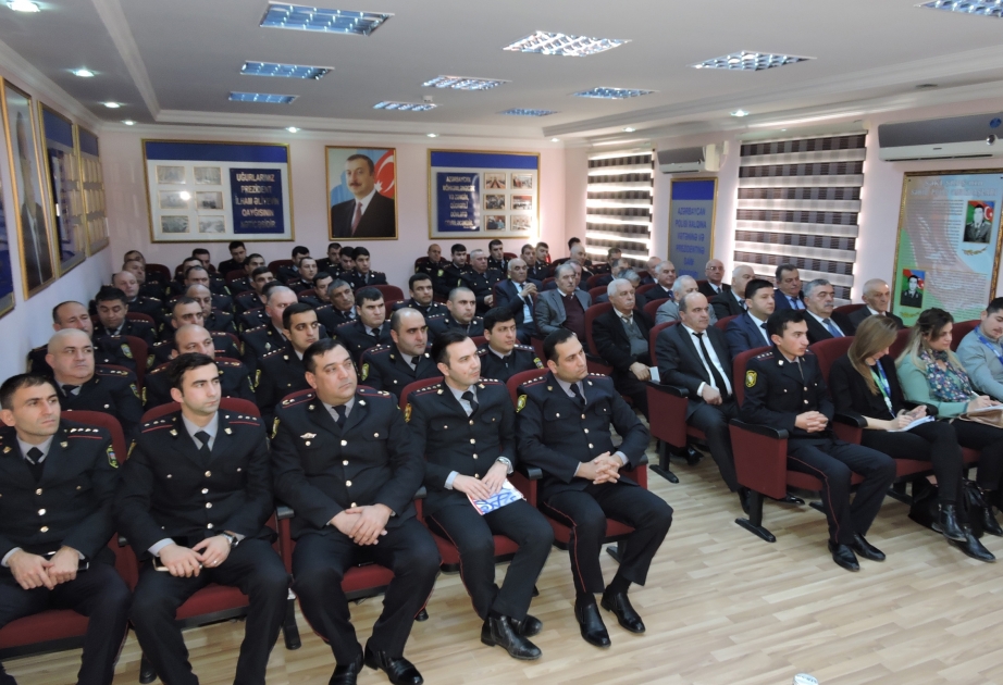Şəkidəki seminar-müşavirədə Milli Məclisə seçkilərdə polisin xidməti fəaliyyətinə dair məsələlər müzakirə olunub VİDEO