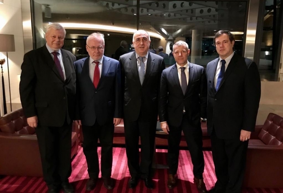 Elmar Mammadyarov rencontre les co-présidents du Groupe de Minsk de l'OSCE