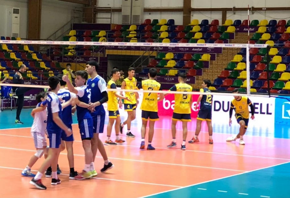 “Azərreyl” voleybol komandası Azərbaycan Yüksək Liqasında “Sərhədçi”yə qalib gəlib