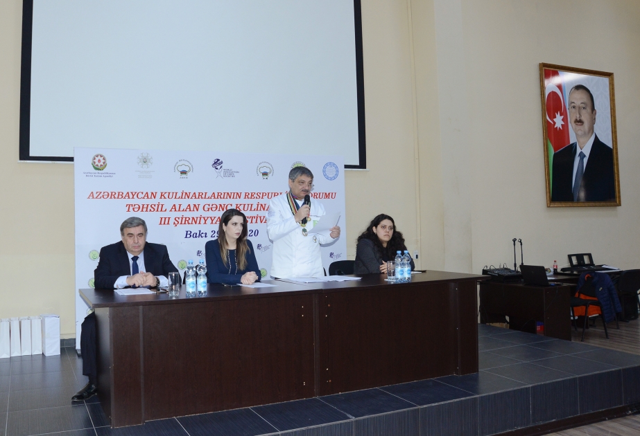 Bakıda gənc kulinarların üçüncü şirniyyat festivalı keçirilib