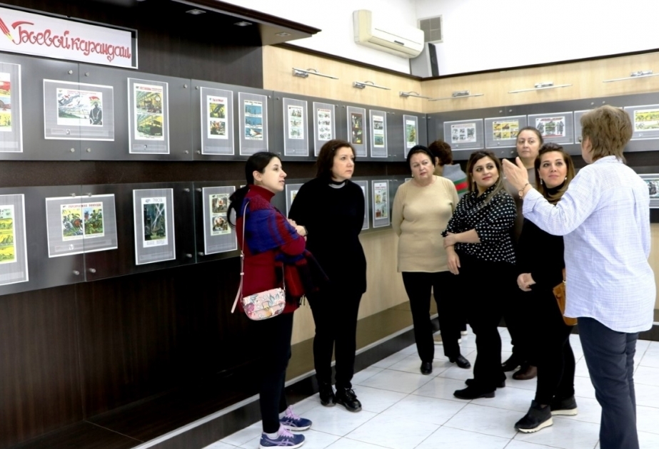 "战斗画笔"军事历史展在巴库举行