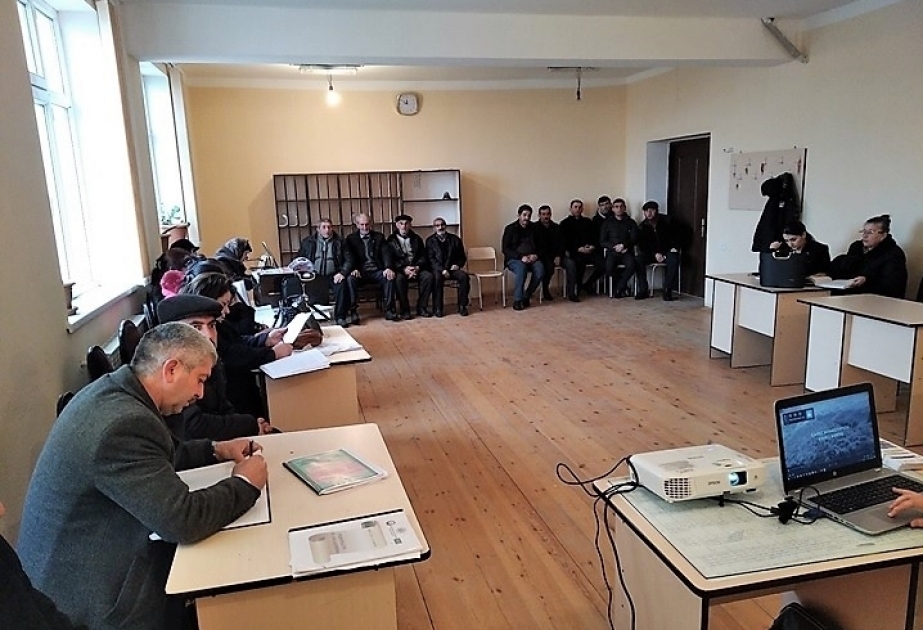 IOM holds community orientation meeting in Afatli village of Aghdam district