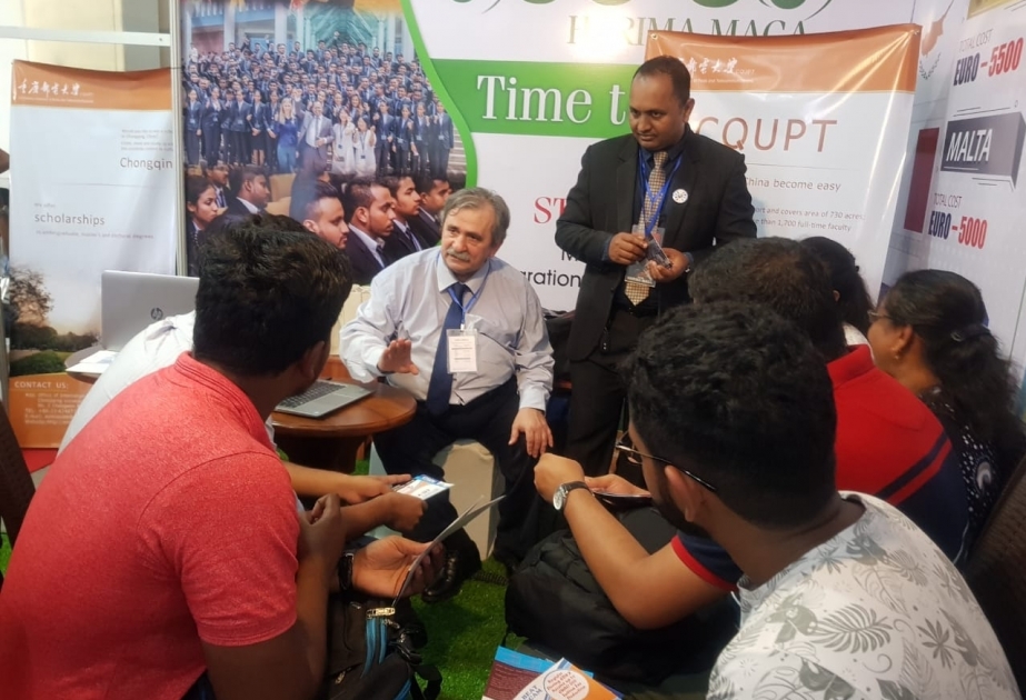 Une université azerbaïdjanaise représentée à une exposition internationale d’éducation au Sri Lanka