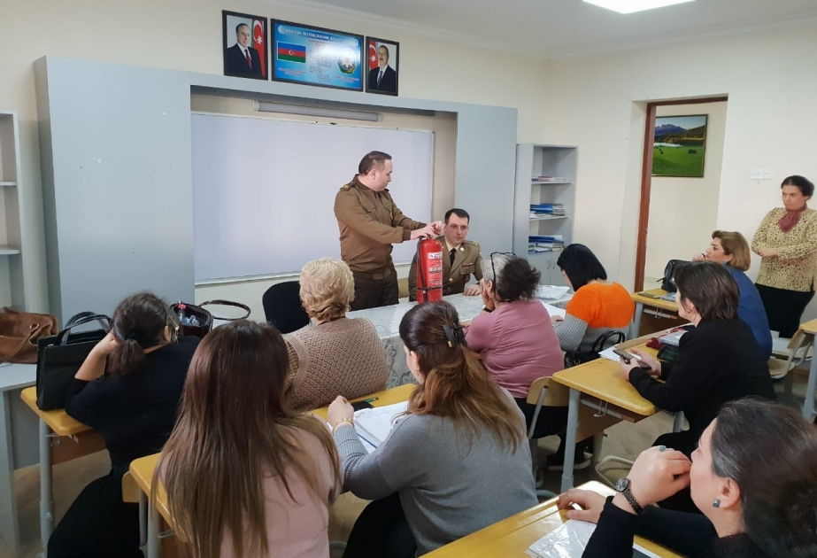 Məktəblərdə və seçki dairələrində yanğın təhlükəsizliyi qaydaları barədə məlumat verilib