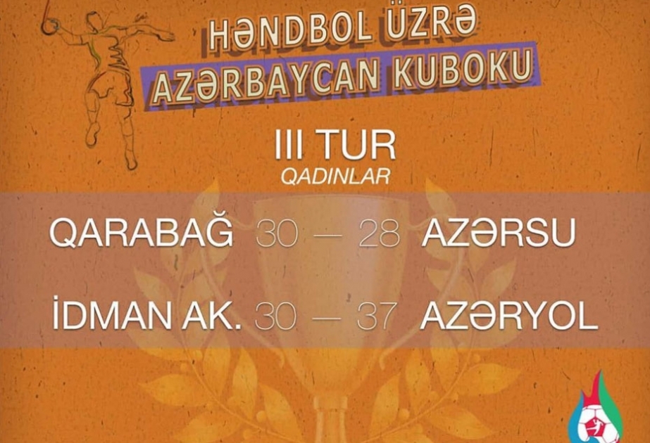 Qadın həndbolçular arasında Azərbaycan kuboku yarışında ilkin mərhələ yekunlaşıb