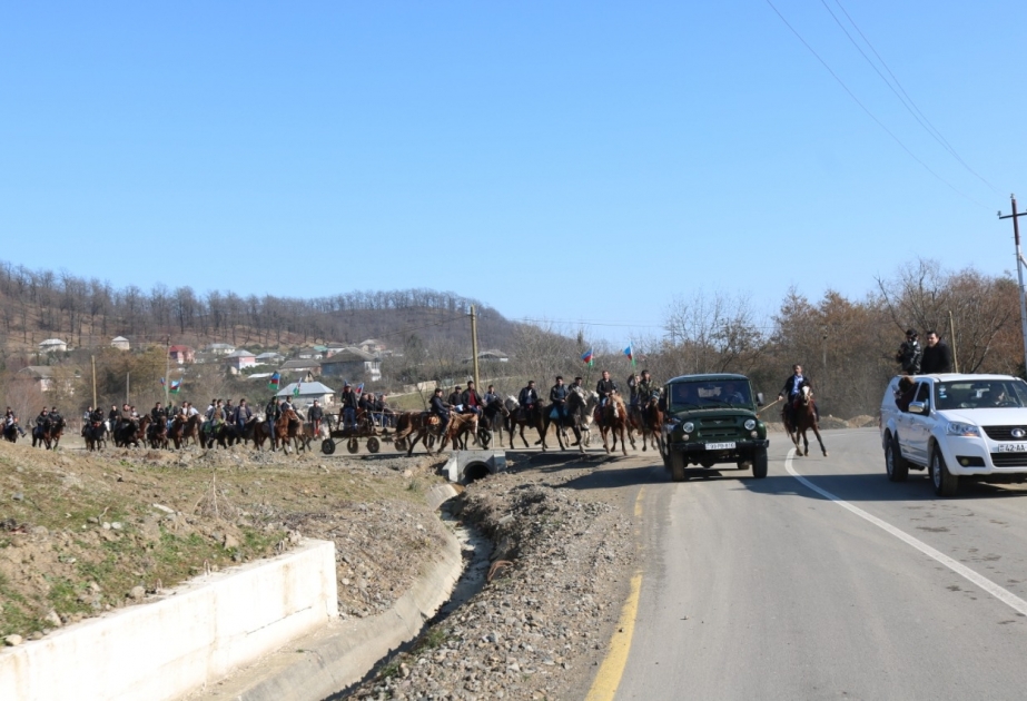Hirkan Milli Parkında atların yürüşü təşkil olunub