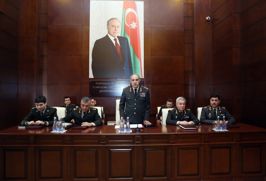 Hərbi Prokurorluqda geniş kollegiya iclası keçirilib
