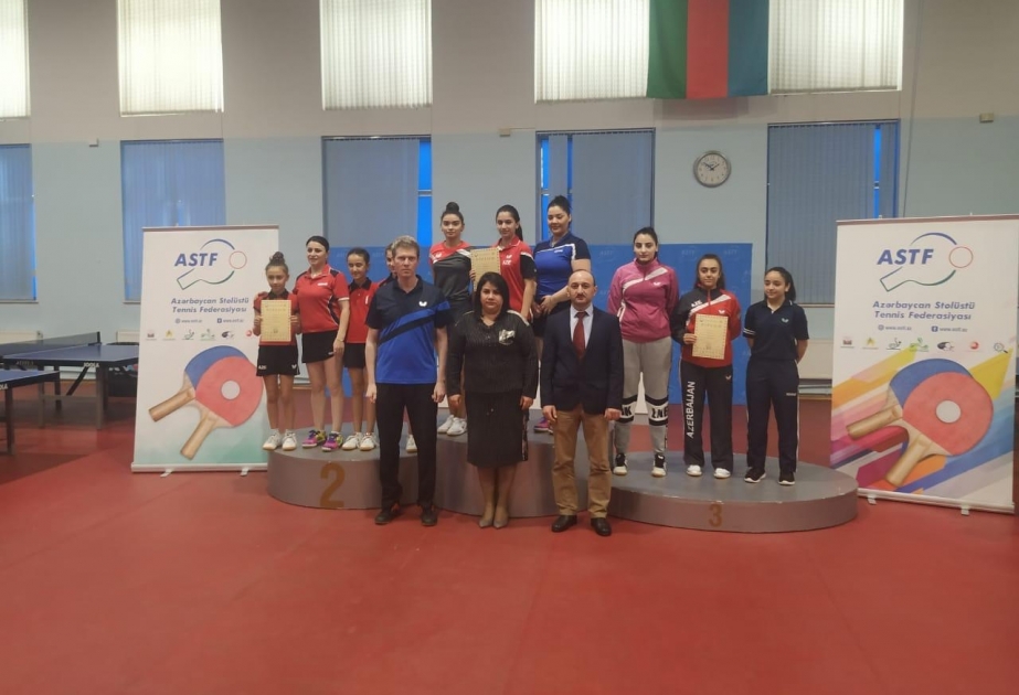 Stolüstü tennis üzrə Azərbaycan çempionatının qalibləri müəyyənləşib