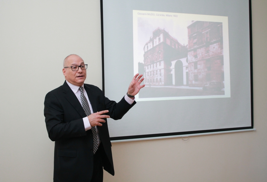 Milan Politexnik Universitetinin prorektoru AzMİU-da mühazirə oxuyub