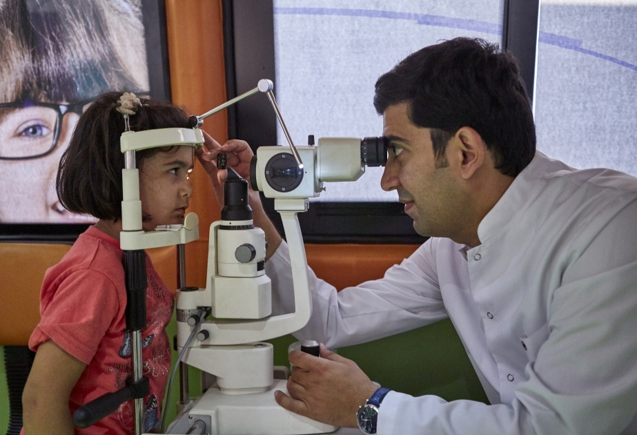 ®  Azercell’s “Mobile Eye Clinic” provides support to more than 900 people