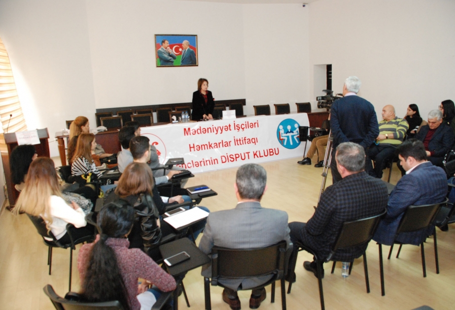 Mədəniyyət İşçiləri Həmkarlar İttifaqı gənclərinin disput klubunun açılış mərasimi olub