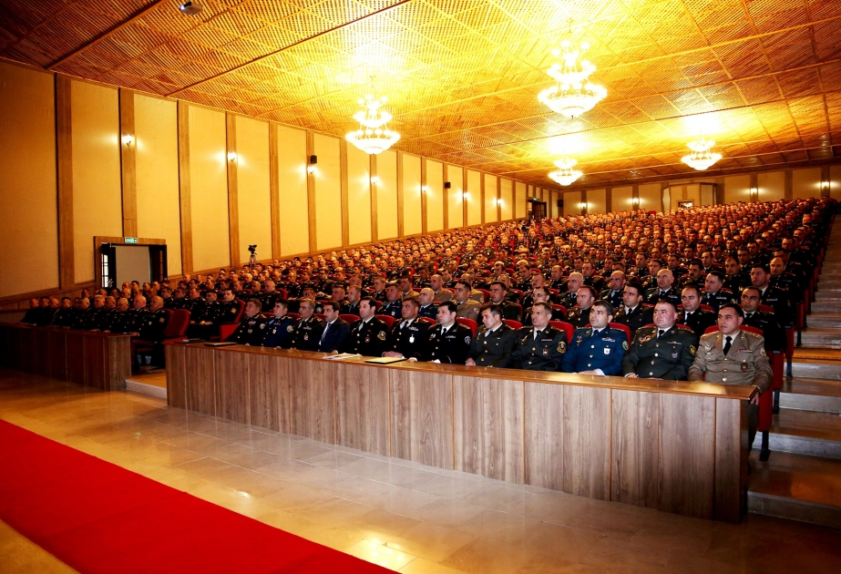 Naxçıvan Qarnizonu qoşunlarında 2019-cu tədris ilinin nəticələri ilə bağlı yekun müşavirə keçirilib