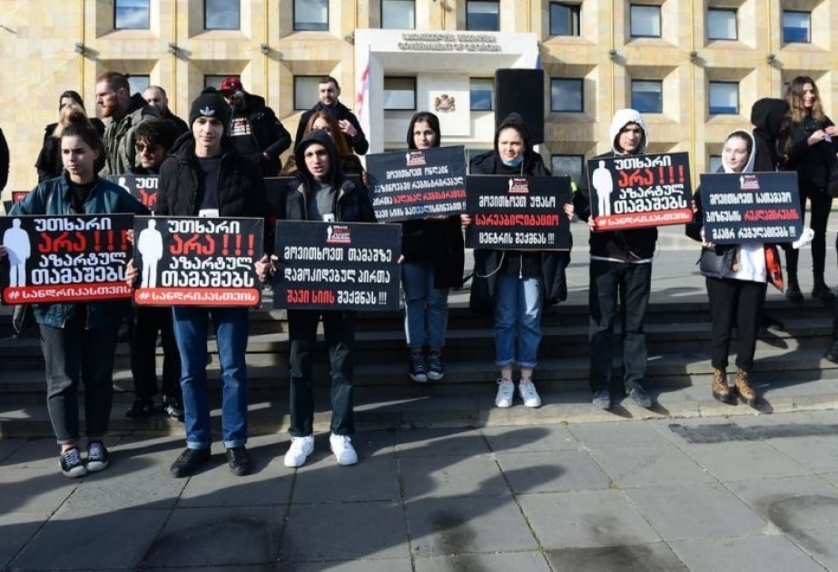 Tbilisidə şans oyunlarına qarşı aksiya keçirilib