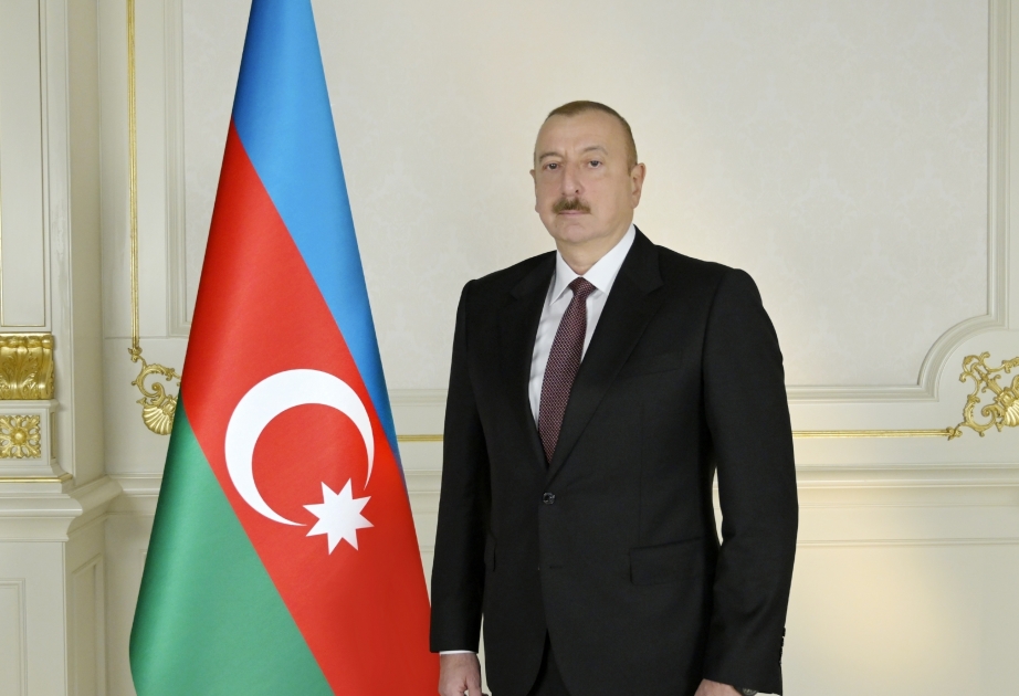 Präsident Ilham Aliyev kondoliert seinem chinesischen Amtskollegen
