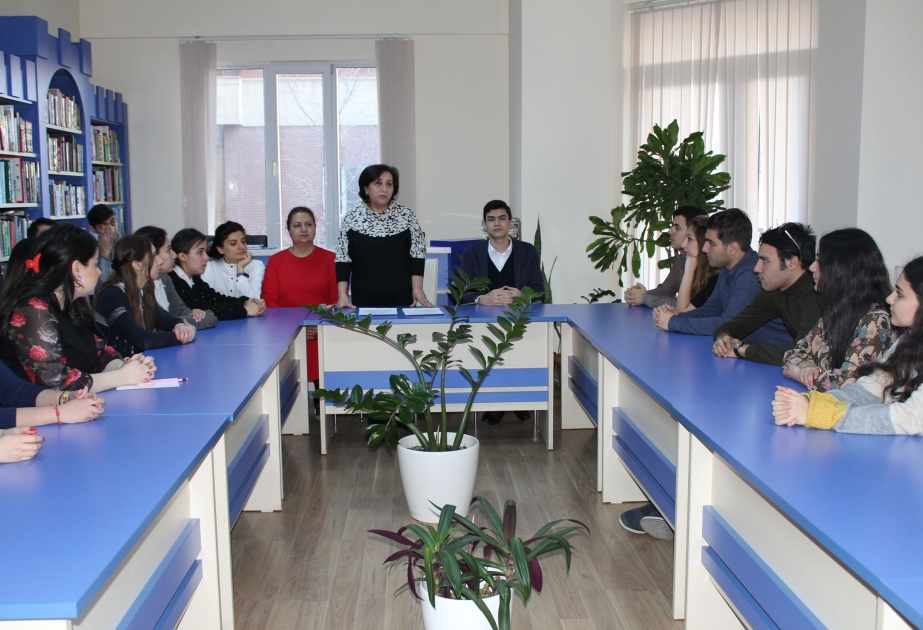 Respublika Uşaq Kitabxanasında “Gənclər gələcəyimizin qarantıdır” adlı tədbir keçirilib