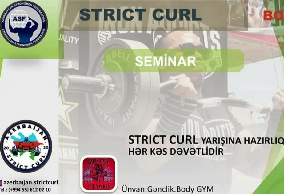 Bakıda strictcurl idman növü üzrə növbəti seminar təşkil olunacaq