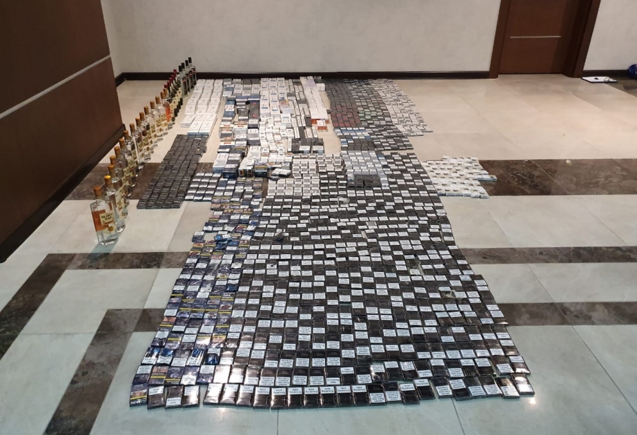Külli miqdarda aksiz markası olmayan siqaretlər və spirtli içkilər aşkarlanıb