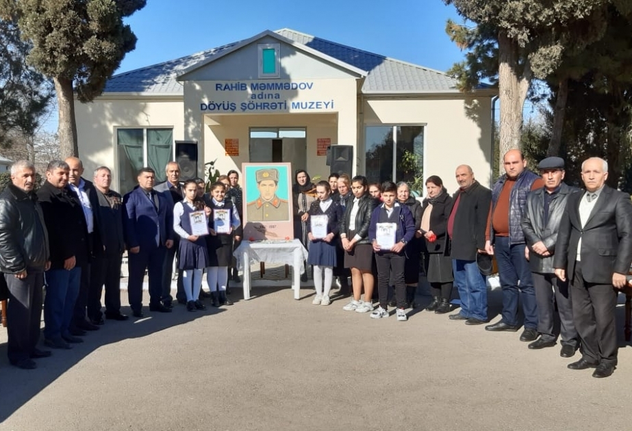 Ağdamda cəsur əsgər Rahib Məmmədovun xatirəsi anılıb