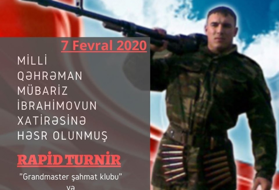 Milli Qəhrəman Mübariz İbrahimovun anım gününə həsr olunmuş şahmat turniri keçiriləcək