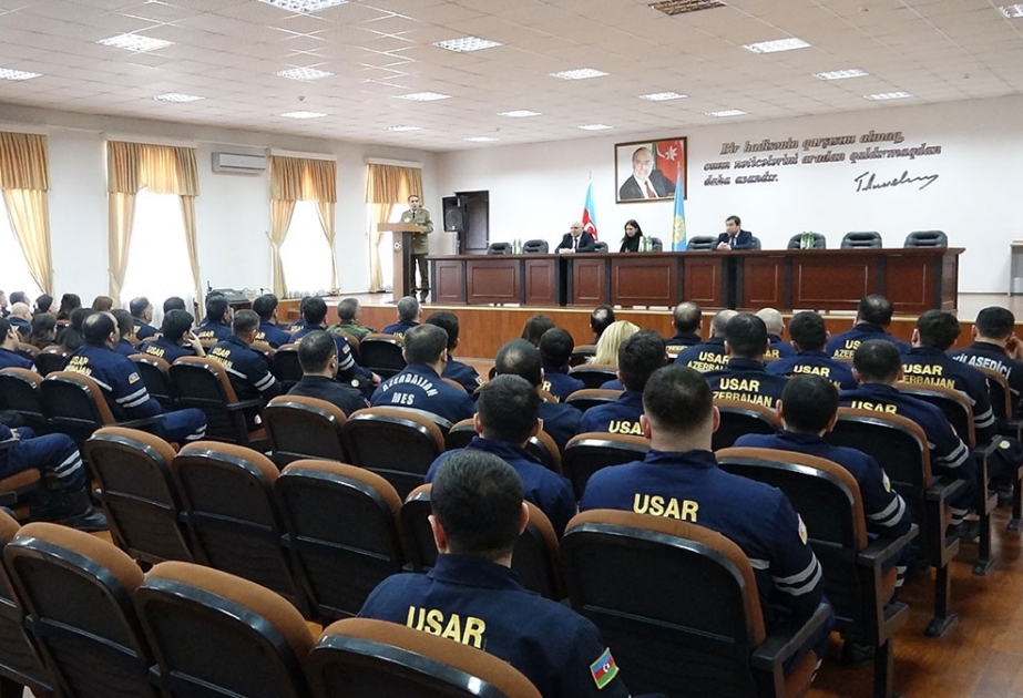 FHN-in Beynəlxalq axtarış-xilasetmə dəstəsinin hesabat iclası keçirilib